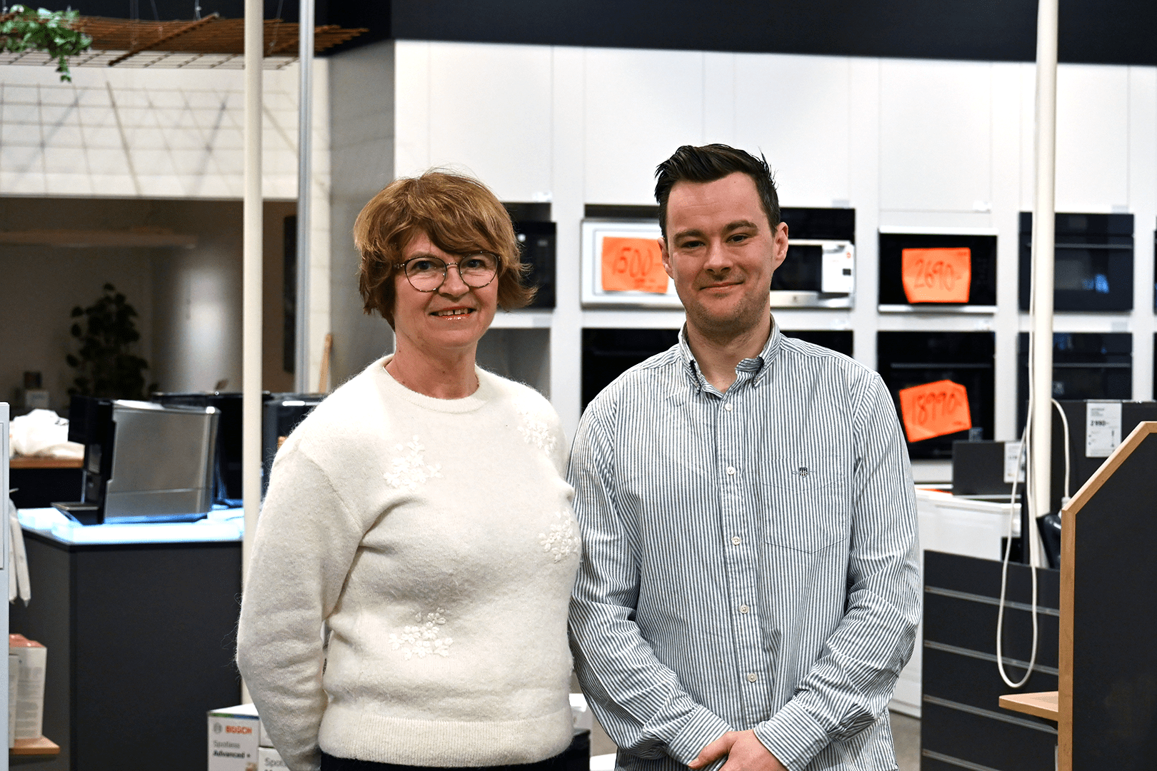 Bild av Cecilia Gustavsson och Tommy Leifsson, Kökscentrumgruppen. Fotot är tagit inne i butiken.